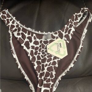 Damsel Giraffe Print Bikini Bottom